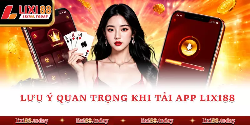 Lưu ý quan trọng khi tải app LIXI88